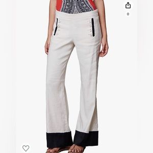 Anthropologie Leifsdottir Starboard Colorblock Linen Pant